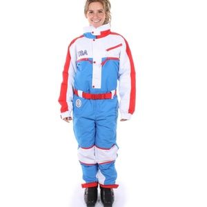 Tipsy Elves Patriotic USA Ski Suit / Small